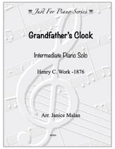 Grandfather's Clock piano sheet music cover